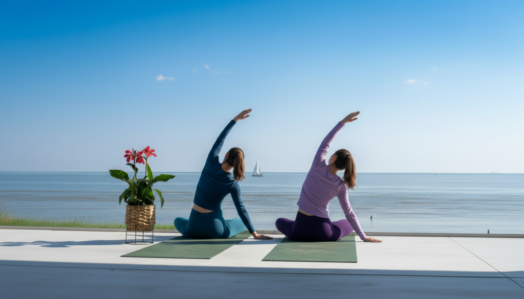 yoga by the beach surfnsoul session